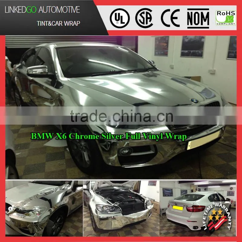 Best price car wrap sticker chrome vinyl wrap mirror car wrap wrapping sticker
