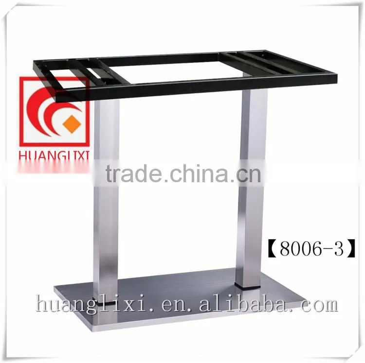 square stainless steel table leg, metal dining table legs