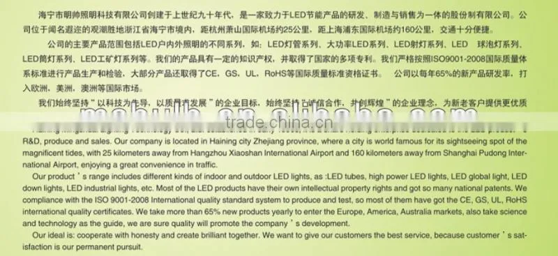Mingshuai LED bulb light g50 g45 e14 3w 4w 5w CE approved