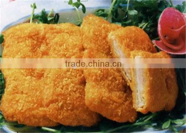 Fully automatic meat shape, batter and bread coated, frying shrimp and Squid Rings processing line