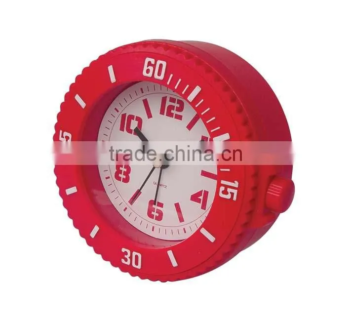 Desk alarm clock with watch feature
