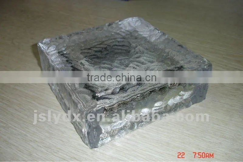 Glass solar paver light ,solar glass ice brick ,led solar ice brick light for garden