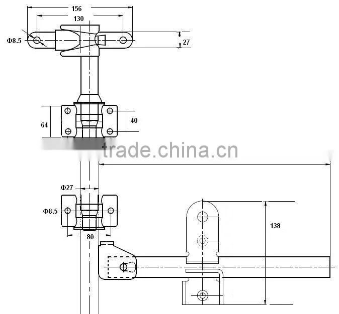 container rear door gear lock