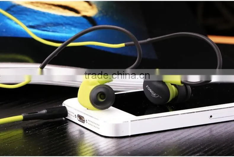 Running Earphone Ear Hook Sports 3.5mm Wire HIFI Headphone with Mic Volume Control