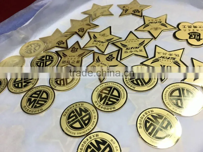 2016 Factory direct sales OEM design metal pins badge/plating hardware emblem