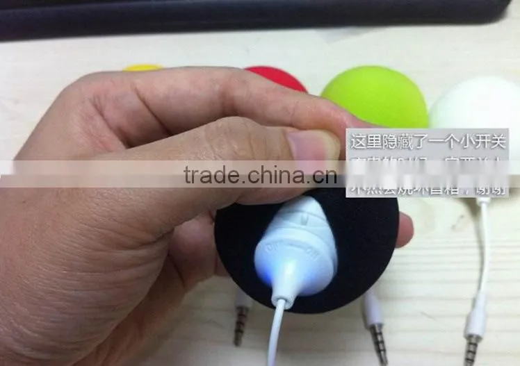 New Arrival Portable On-The-Go Cute Sponge Speaker for phones/tablets/computers/players (USB charging cable enclosed)
