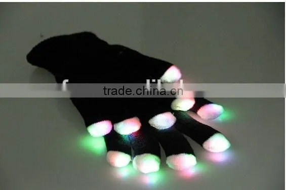High Quality led flash finger light glove , flashig led glove ,led lighting party gloves