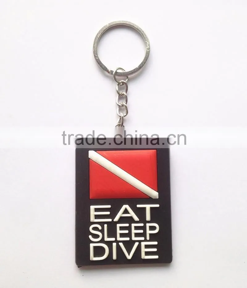 2016 Newest OME High Quality Plastic Promotional Gift PVC Key Chain