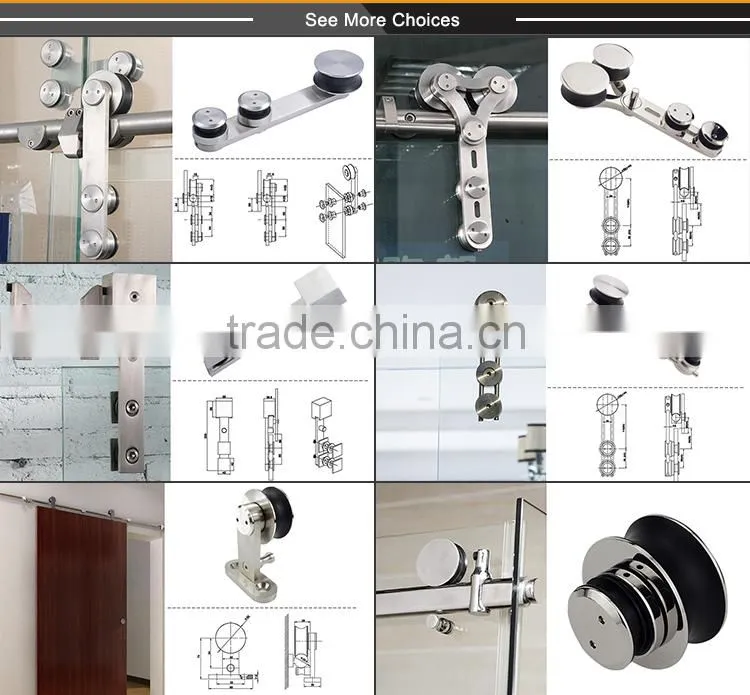 Guangdong Foshan sightseeing glass Hardware Engineering Guide For Roller Sliding Door