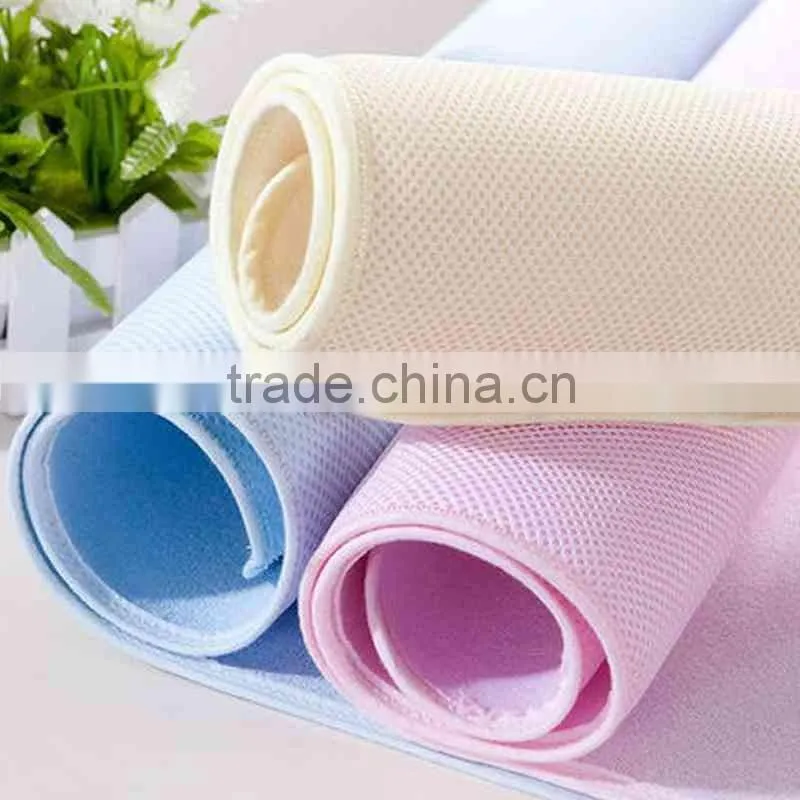 Pink Green or Yellow Waterproof Summer Infant bamboo Portable Changing Pad