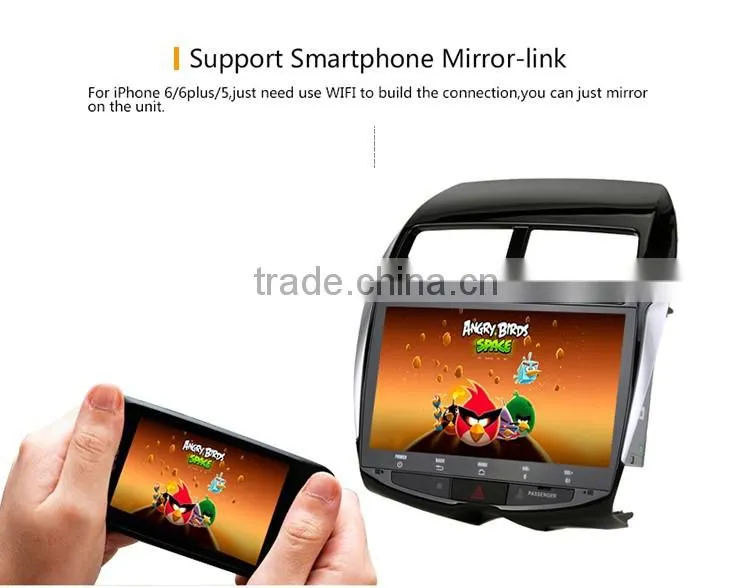 10.1 Inch High quality double din Audio car gps dvd player for Mitsubishi ASX
