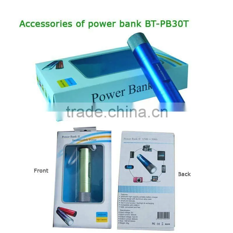High quality solar portable power bank with LED torch