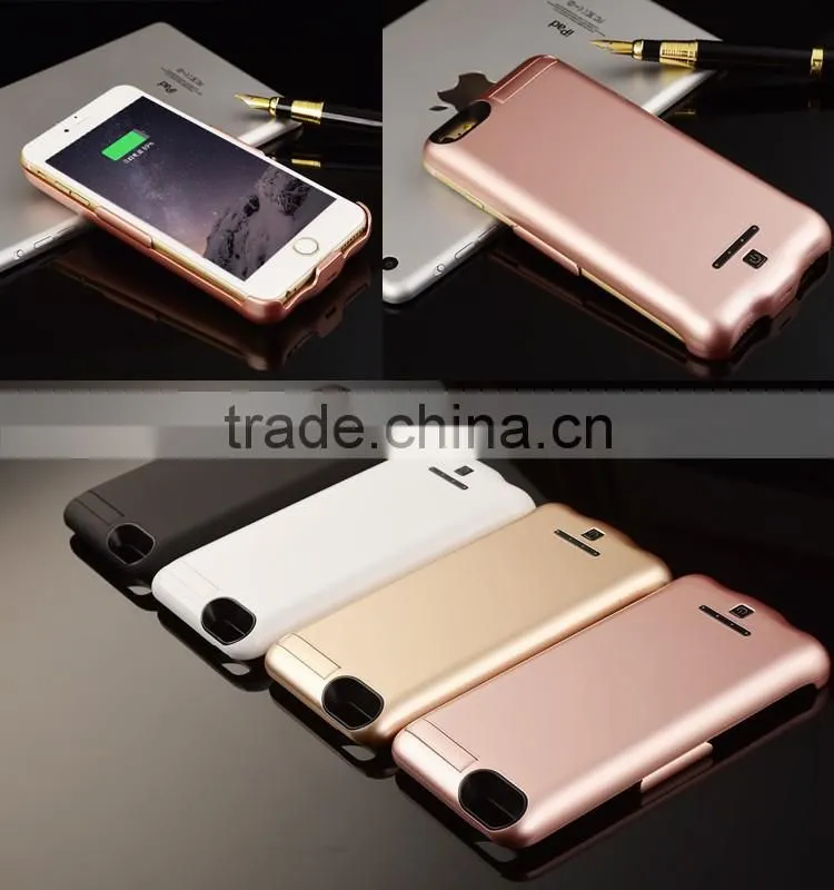 One buttom switch to charge mobile power battery case