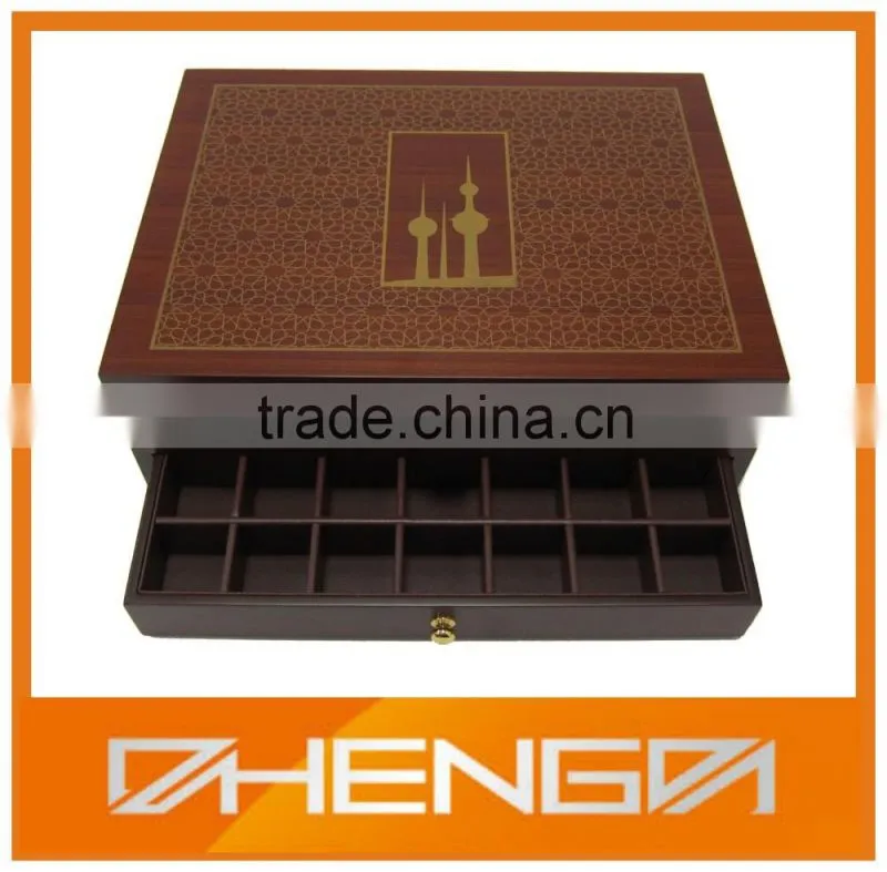 HOT SALE Factory Price custom made-in-china black piano lacquer small wooden drawer storage box (ZDS-SJF019)