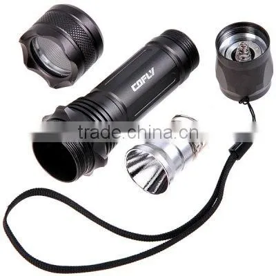 mini high quality rechargeable aluminium led flashlight