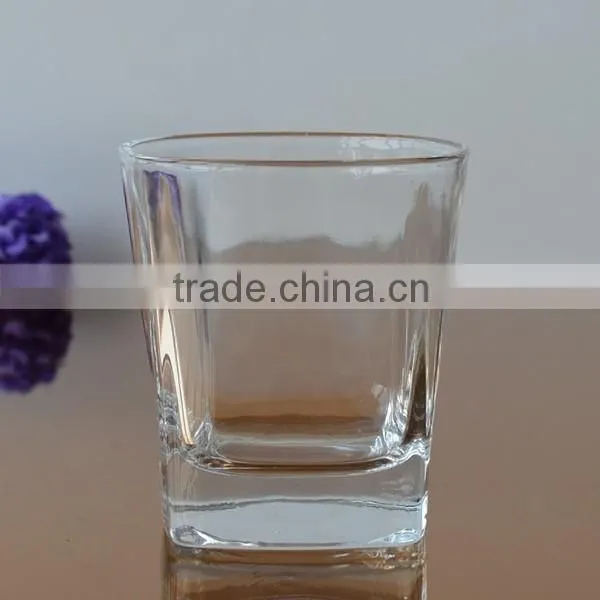 Classic whisky glass cup with thick bottom