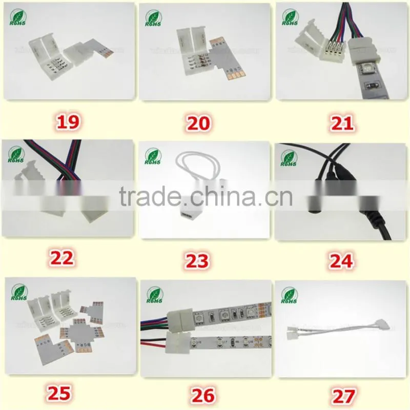 3528 strip light connector with wire leads