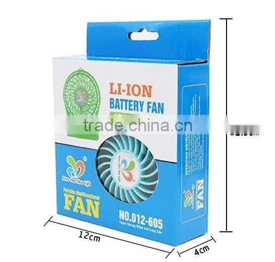 Desktop Travel USB mini fan with battery