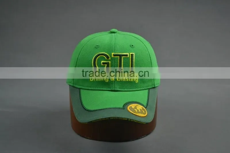 Custom 100% Cotton Racing Baseball cap with embroidery logo