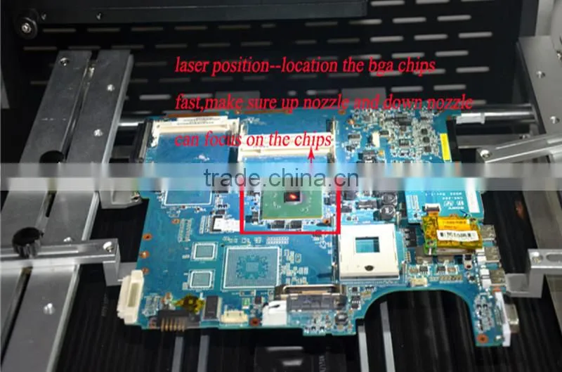 Hot sale WDS-650 bga vga repair machine for laptop motherboard 3 independent heating Infrared BGA Rework Station