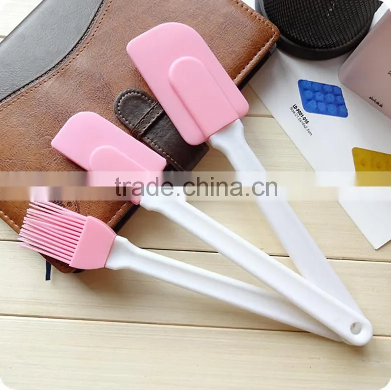 Amazon Hot Selling Solid Core and Hygienic Solid Coating Silicone Pastry Basting Grill Silicone Barbecue Brush