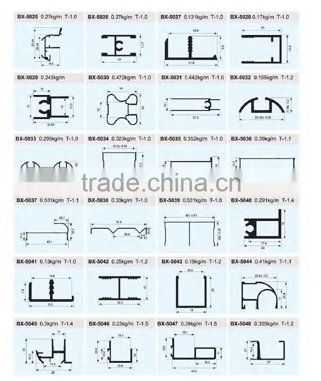 names of aluminum windows and doors accessories,aluminium extrusion profile foshan