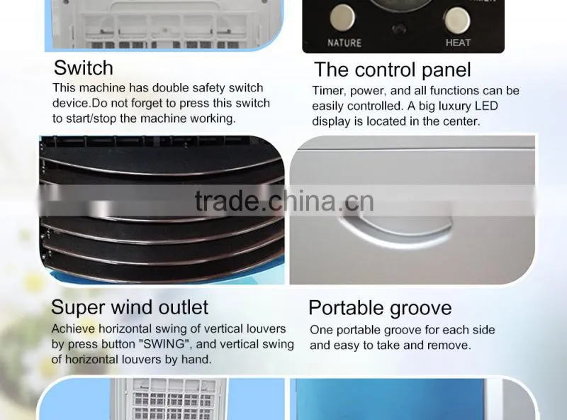 Home Digital Unit Portable Air Conditioner Fan