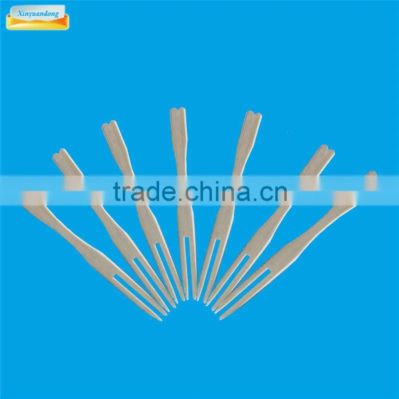 Bamboo fruit food forks for Child