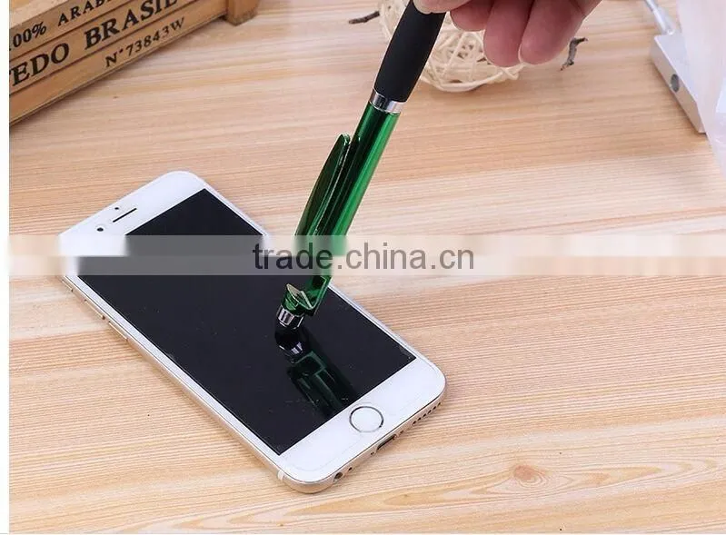 3 in 1 phone holder stylus ball pen multi-function touch ballpoint pen