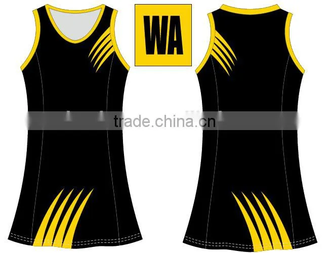 2014 new design top quality sublimation netball unforms for sale
