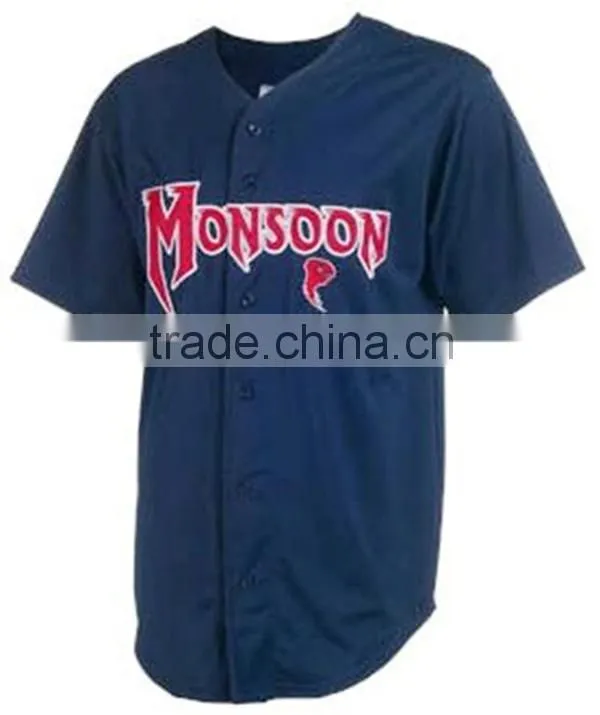 Cheap Price Full Button Mens Sublimated Softball Jerseys