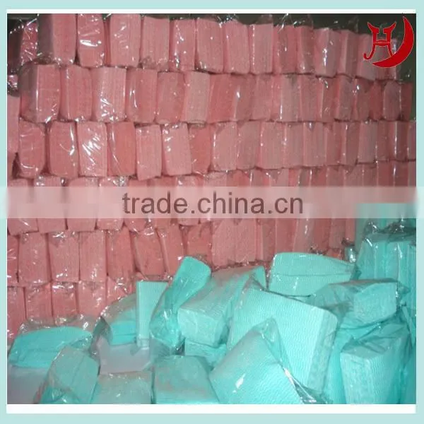 Spunlace nonwoven washcloth