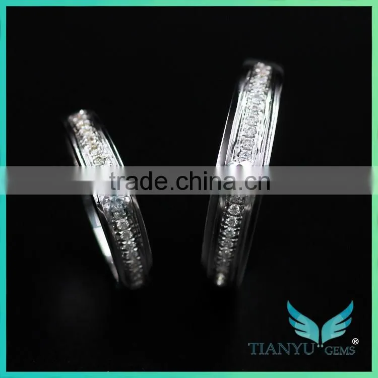 Laste fashion style engagement ring moissanite sic silicon white color round brilliant cut dirt cheap moissanite rings