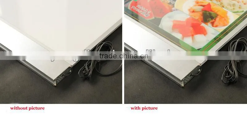 Acrylic LED advertising restaurant light up menu