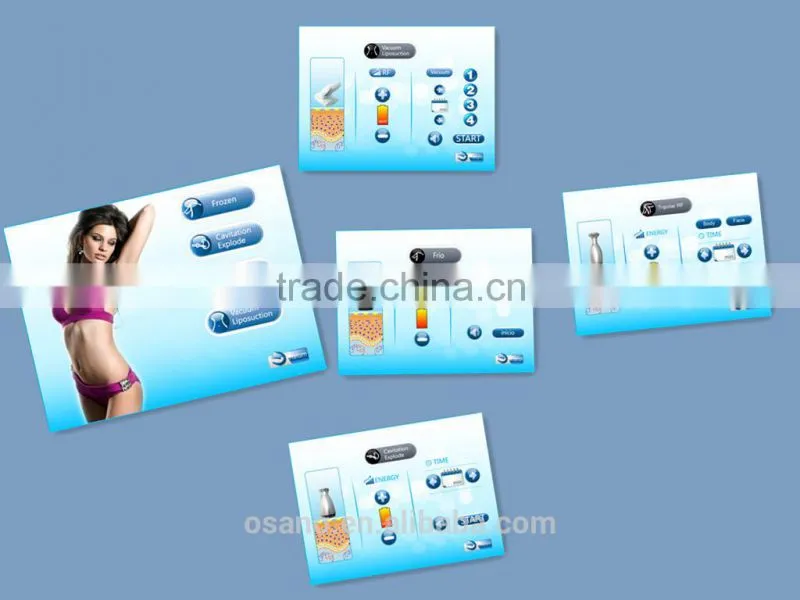 2015 New Cavitation Massage Power Shape Vacuum Price RF With Roller Machine LM-S500A