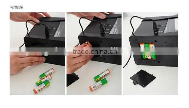 Mini Aquarium Fish Tank Penholder With Desktop LED Clock