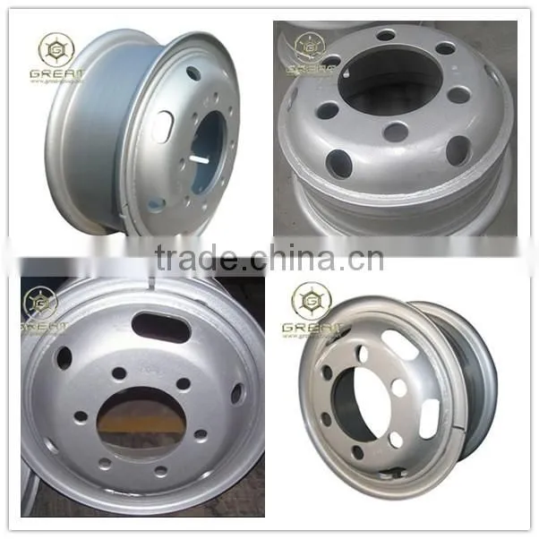 Made in China of truck tube wheel with 3 wheel truck for sale