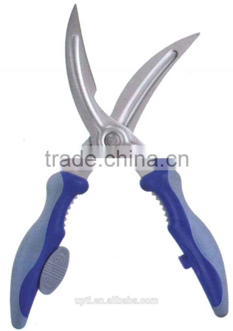 Taiwan Made High Quality 9-1/4" Soft Handle Kitchen Cutting Tool Kitchen Scissors