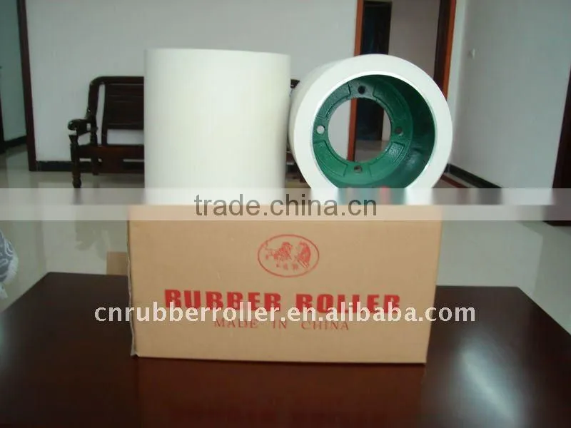 4 inch 6inch10inch 14inch NBR SBR rice mill rubber roller iron drum rice huller rubber roller