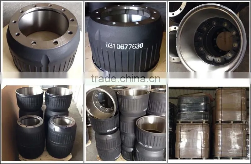 BPW type Heavy Duty 0310677630 Steel Truck Brake Drum