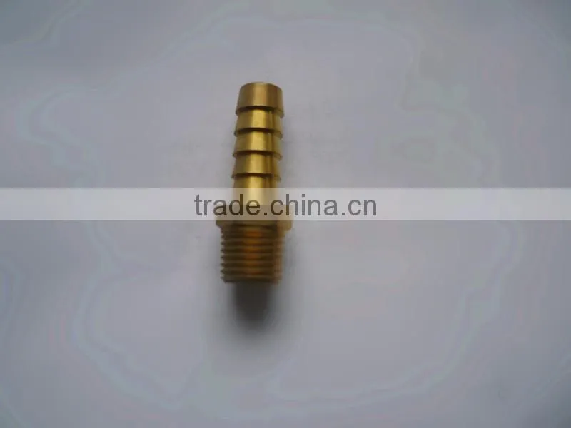 CNC american type brass NPT threaded male pex pipe hose fitting