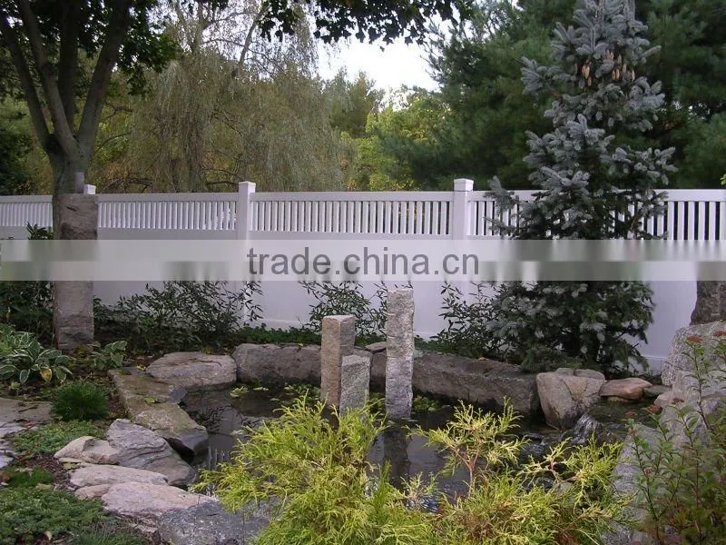 PVC Private Fence With Picket or Lattice