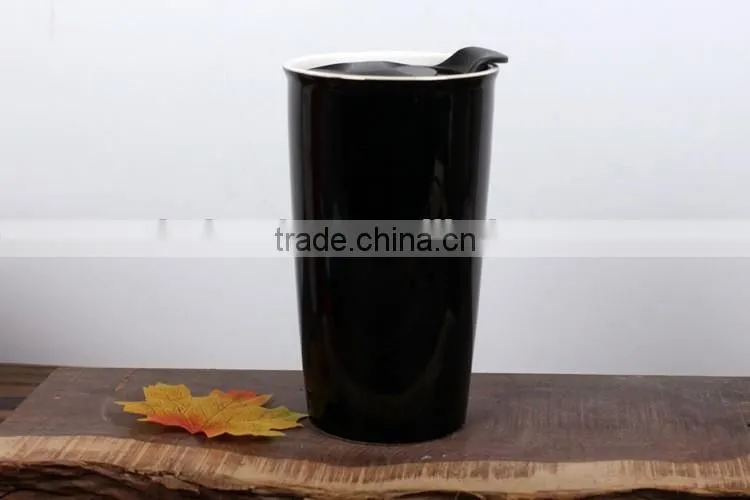 Eco 16-Ounce Ceramic Double Wall Thermal Coffee Tumbler