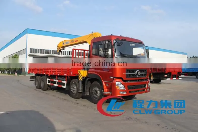 Dongfeng 8*4 crane truck,crane truck with 10-20 tons,used grove truck cranes for sale