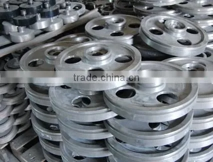 Low carbon steel sheave,OEM steel or iron casting chain pulley wheels,V-steel pulley