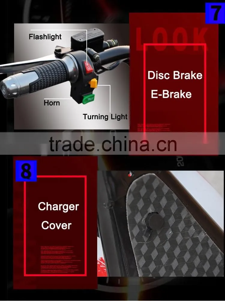 60V 12AH 1000 Watt Urban Electric Scooter Halley Mobility Scooter