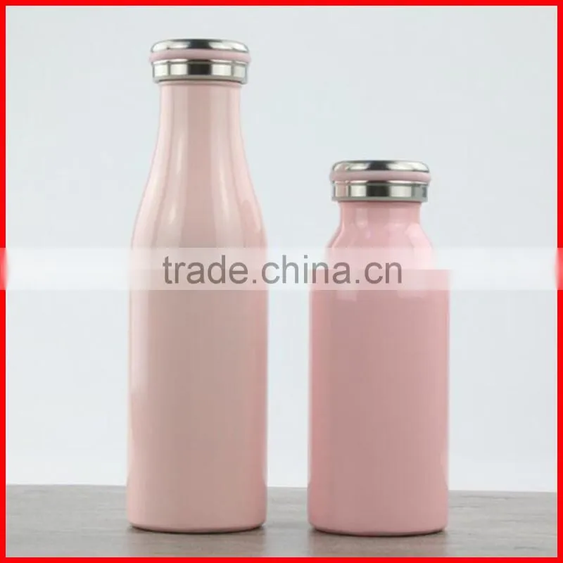 LOGO customized Stainless steel 304 wholesale Ms& children gift Milk bottle thermos flask vacuum cup