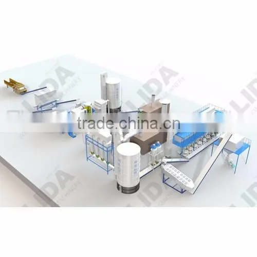 LIDA 5-6 T/H Wood biomass production line with high-quality and CE