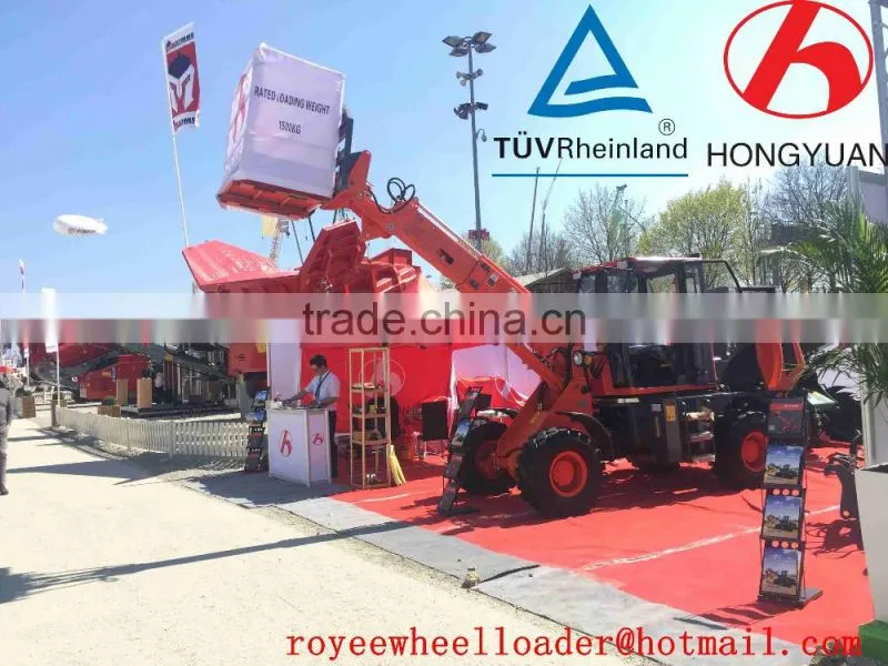 Telescopic Wheel Loader HY2500 Construction Machine with CE for Germany