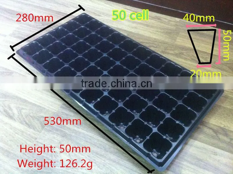 50 cell, 512 cell plastic seed cell plug tray